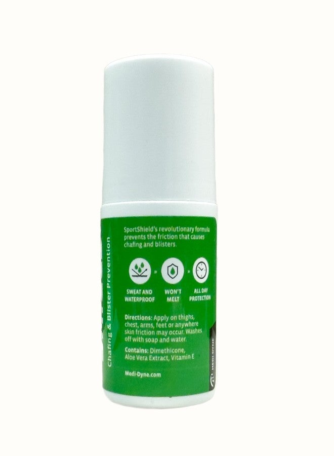 2Toms SportShield, Original Formula, All-Day Anti Chafe and Blister Prevention, Waterproof Protection from Chafing and Skin Irritation, 1.5 Ounces - Image 2